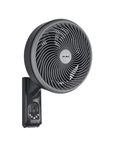 10" Digital Wall Fan - 5 Blades, Digital Panel, Remote Control - Black (10 inches/110W)