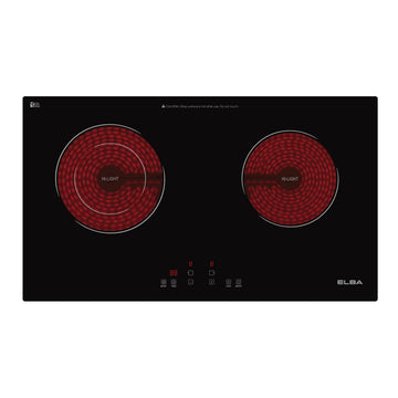 Built-in Ceramic Hob ECH-Q7032ST(BK) Dual Cooking Zones, Vulkera Glass