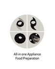 Food Processor EFP-K2480(BK) - All-in-one for Food Preparation - Black (800W)