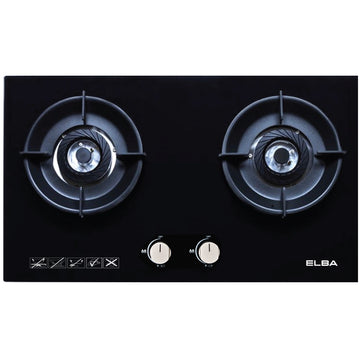 Double Burners Built-in Glass Hob EGH-N8822G(BK)