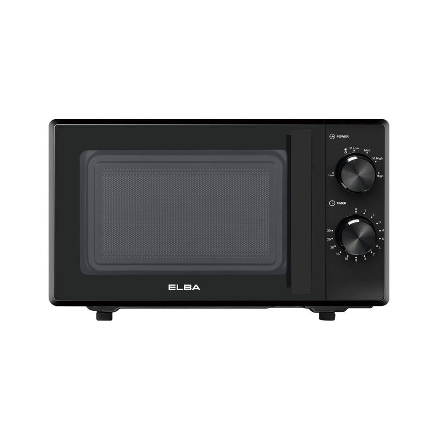 20L Microwave Oven EMO-Q2078(BK) - 6 Power Level, Defrost Settings - Black (20L/700W)