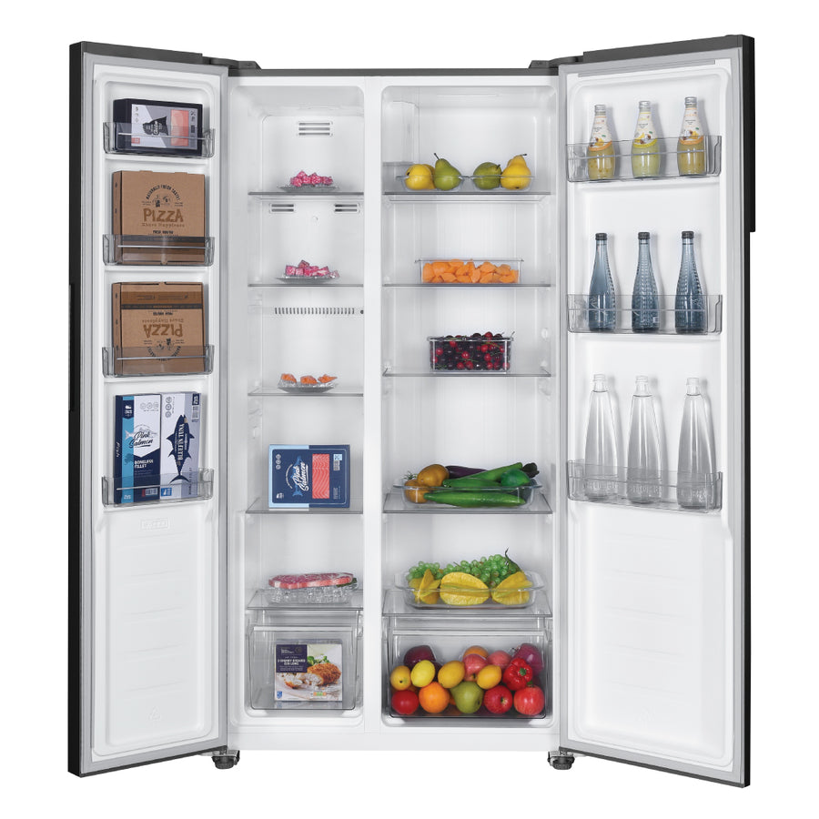 530L Side-by-Side Refrigerator ESR-R5338IN(GR) Dual Inverter Compressor, Total No Frost Technology, Anti-Bacteria and Deodorization, Sensor Touch Control Panel, 12 Years Warranty