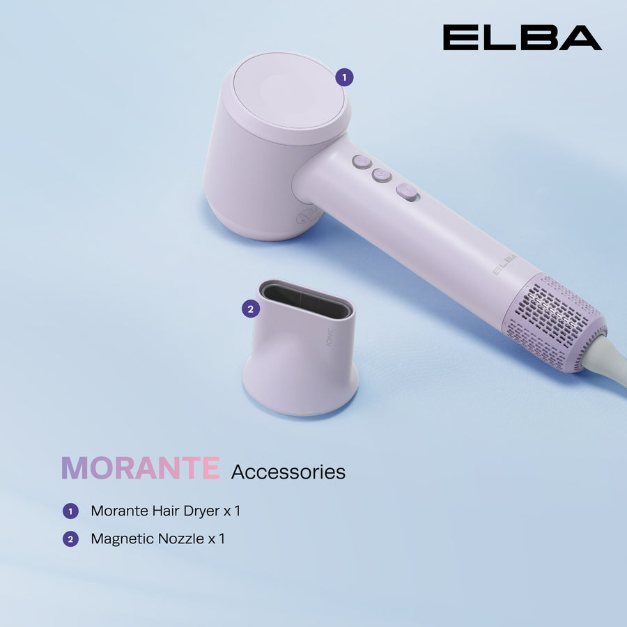 Hair Dryer MORANTE EHD-Q5653DC(PP) - BLDC Motor, Lavender (1,600W)