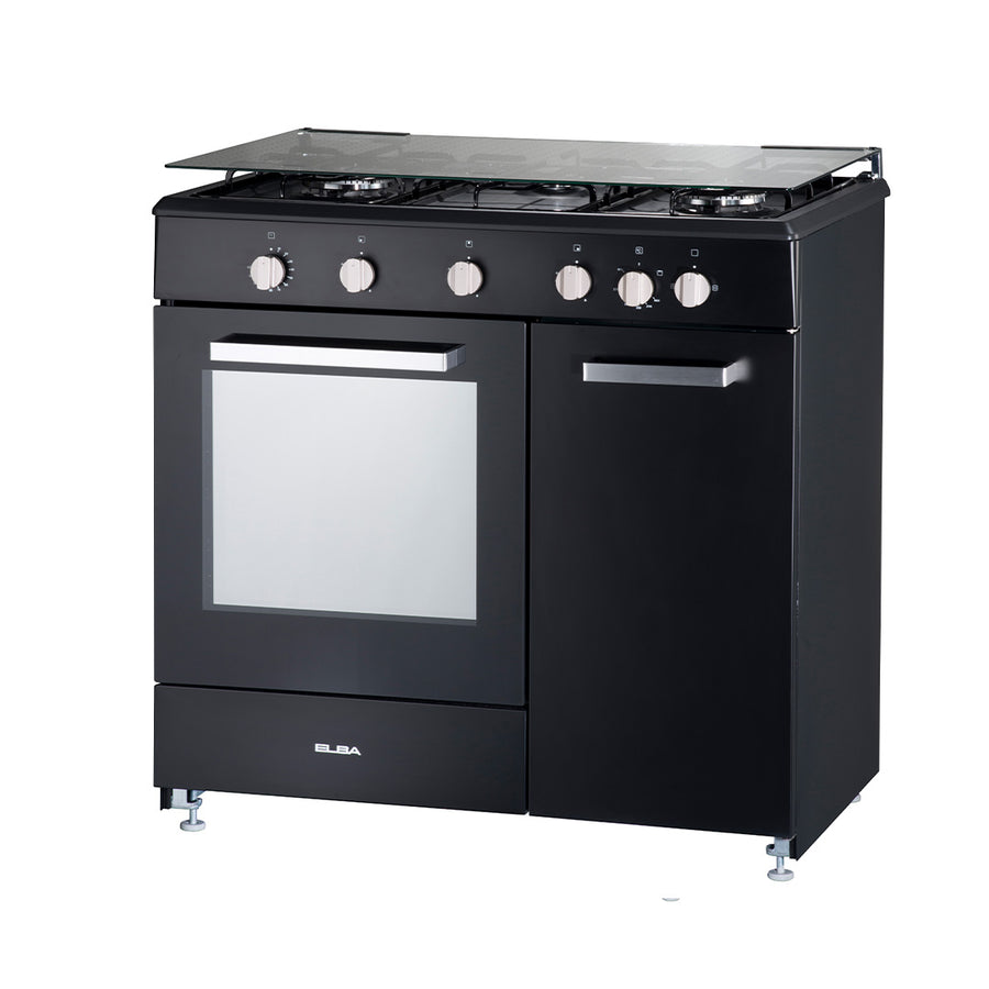 90cm Gas Cooker with Gas Oven EGC-C9703G(BK) 70L Oven Capacity