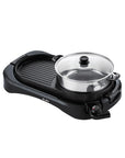 2-in-1 Hot Pot and BBQ Griller EGL-K3051(BK) - Grill Plate and Stainless Steel Pot (3L/1800W)