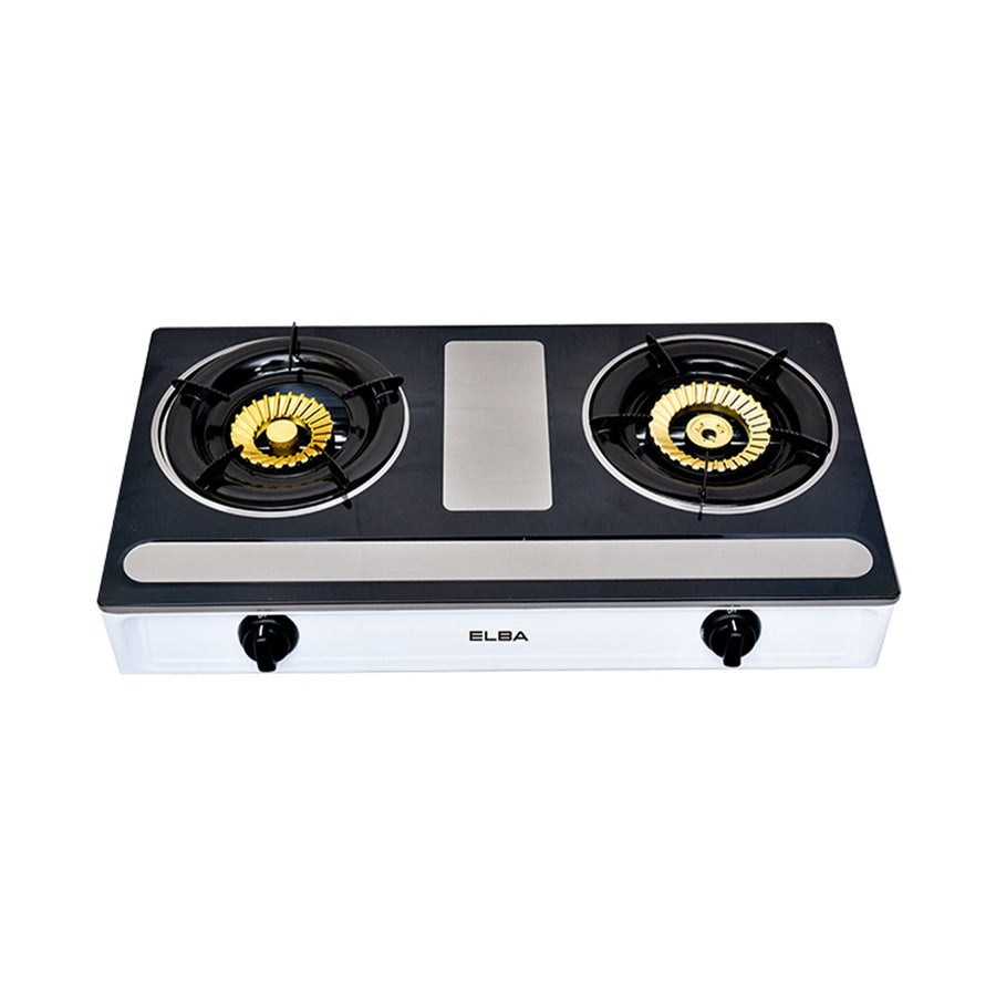 Table Gas Stove EGS-M6992(SS) - Automatic Piezo Ignition - (100mm x 120mm Whirling Brass Burner Rin