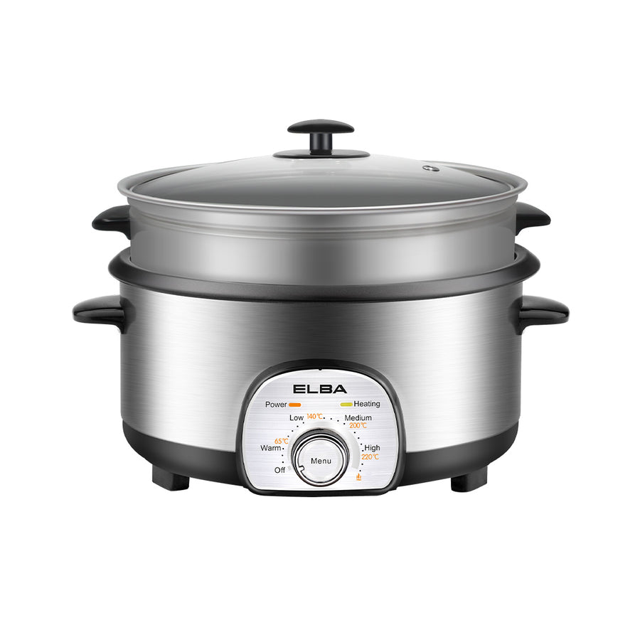 Multi Cooker EMC-K5010(SS) - Removable Non-stick Pot, Steam Tray - Stainless Steel (5L/1500W)